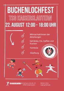 Flyer für das Buchenlochfest am 22.08.2026 von 12.00 bis 18.00 Uhr